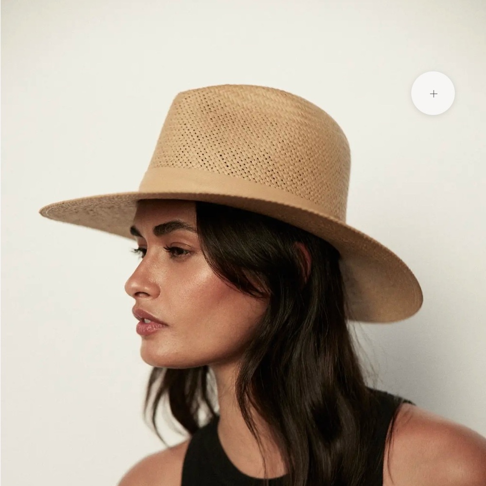 NWT Janessa Leone Simone Sand Fedora Hat - Picture 4 of 9